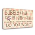 thumbnail image 1 of Tangletown Fine Art 'Bubble Gum' Textual Art on Wrapped Canvas, 1 of 2
