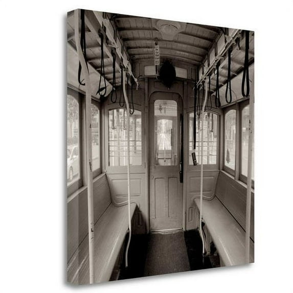 Tangletown Fine Art 'Cable Car Interior - 2' Photographic Print on Wrapped Canvas