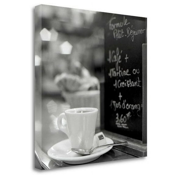 Tangletown Fine Art ''Caffe - Champs-Elysees'' By Alan Blaustein Photographic Wrap Canvas