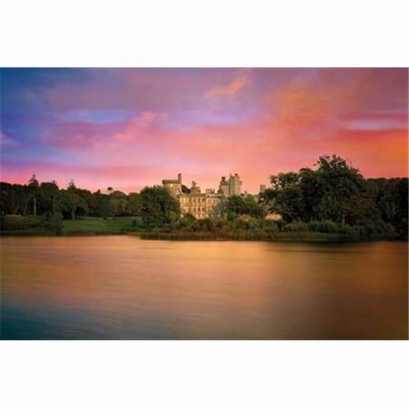 Tangletown Fine Art Castle At Dusk By Dennis Frates, Gallery Wrap Canvas