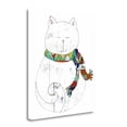thumbnail image 1 of "Cat In A Scarf" By Sarah Ogren, Fine Art Giclee Print on Gallery Wrap Canvas, Ready to Hang, 1 of 3