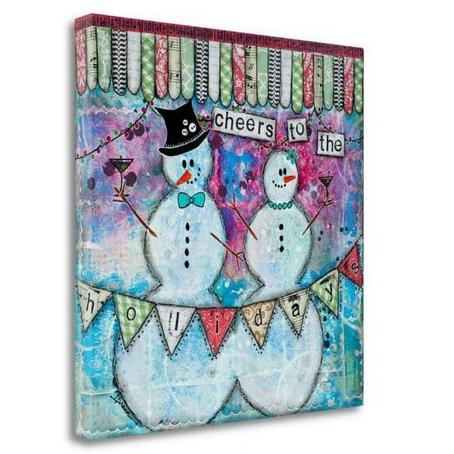 Tangletown Fine Art Cheers to the Holidays by Denise Braun Poster Frame - 29 x 29 x 1.5 in.