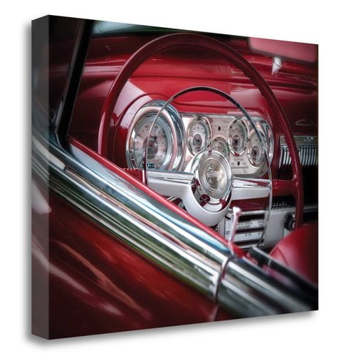Tangletown Fine Art Cherry Red Interior By Dennis Frates, Gallery Wrap Canvas