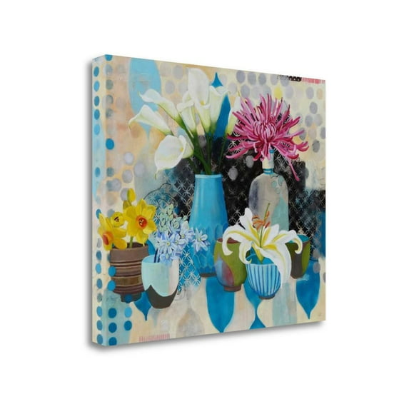 Tangletown Fine Art 'Collection of Blue' Graphic Art Print on Wrapped Canvas