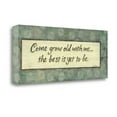 thumbnail image 1 of Tangletown Fine Art 'Come Grow Old With Me' By Karen Tribbet Giclee Print on Gallery Wrap Canvas, 1 of 2