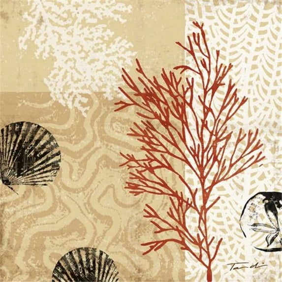 Tangletown Fine Art Coral Impressions II By Tandi Venter, Gallery Wrap Canvas 24 x 24
