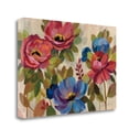 thumbnail image 1 of Tangletown Fine Art 'Coral and Blue Flowers' Print on Canvas, 1 of 2