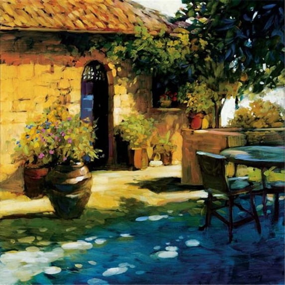 Tangletown Fine Art 'Courtyard Retreat' by Philip Craig Graphic Art on Wrapped Canvas