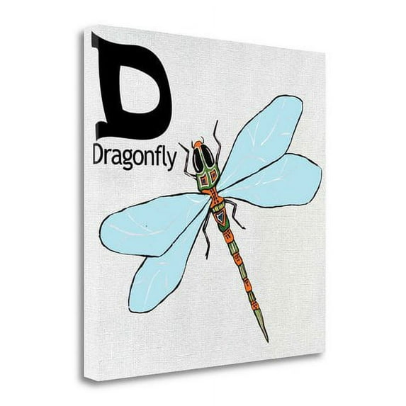 "D - Dragonfly" By Shanni Welsh, Fine Art Giclee Print on Gallery Wrap Canvas, Ready to Hang
