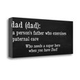 thumbnail image 1 of Tangletown Fine Art 'Dad Definition' Textual Art on Wrapped Canvas, 1 of 2