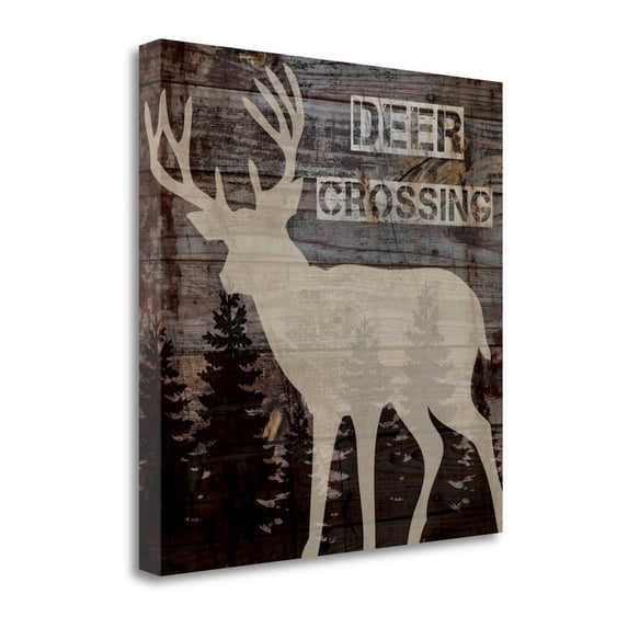 Tangletown Fine Art Deer Crossing by Piper Ballantyne Poster Frame - 20 x 20 x 1.5 in.