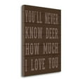 thumbnail image 1 of Tangletown Fine Art 'Deer Love' Textual Art on Wrapped Canvas, 1 of 2