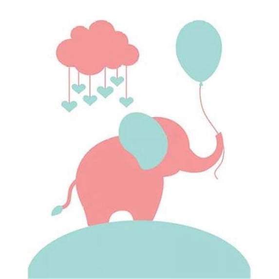 Tangletown Fine Art 'Elephant' Graphic Art Print on Wrapped Canvas