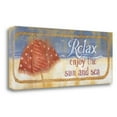 thumbnail image 1 of Tangletown Fine Art 'Enjoy The Sand and Sea' Vintage Advertisement on Canvas, 1 of 2