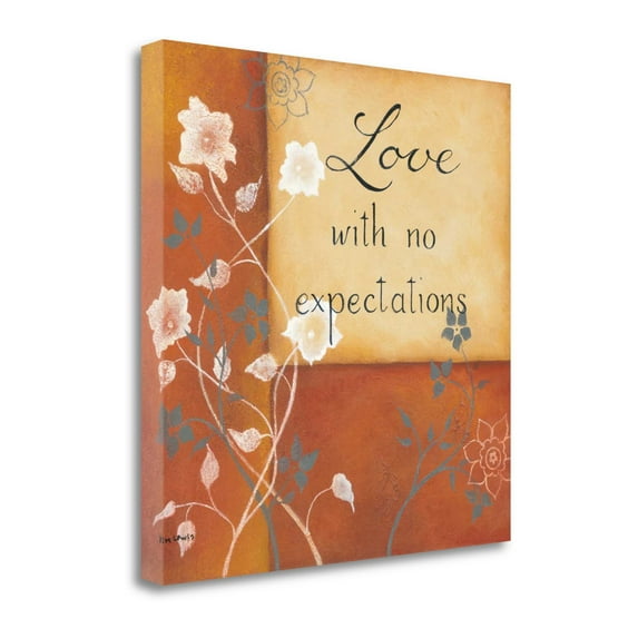 Tangletown Fine Art 'Expectations' Textual Art on Canvas