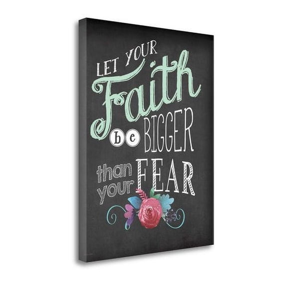 Tangletown Fine Art 'Faith' by Jo Moulton Textual Art on Wrapped Canvas