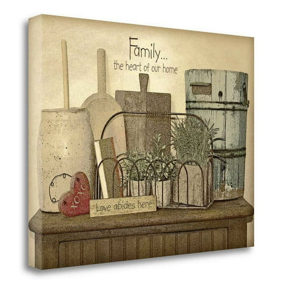 Tangletown Fine Art 'Family Heart' Graphic Art Print on Wrapped Canvas