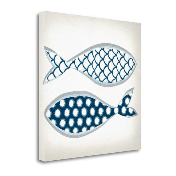 Tangletown Fine Art Fish Patterns II By Tandi Venter, Gallery Wrap Canvas 24 x 24