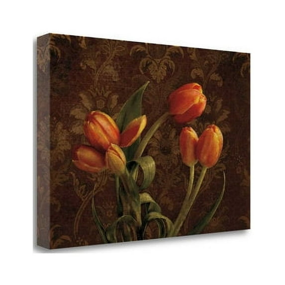 Tangletown Fine Art 'Fleur de lis Tulips' Graphic Art Print on Wrapped Canvas