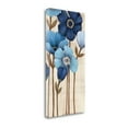 thumbnail image 1 of Tangletown Fine Art 'Fleurs Bleues II' Graphic Art Print on Wrapped Canvas, 1 of 2