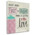 thumbnail image 1 of Tangletown Fine Art 'Flour - Sugar - and a Lotta Love' Textual Art on Canvas, 1 of 2