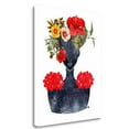 thumbnail image 1 of Tangletown Fine Art 'Flower Crown Silhouette I' Graphic Art Print on Wrapped Canvas, 1 of 2