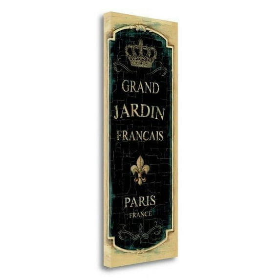 Tangletown Fine Art 'Garden View VIII Grand Jardin' Vintage Advertisement on Wrapped Canvas