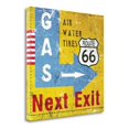 thumbnail image 1 of Tangletown Fine Art 'Gas Next Exit' Vintage Advertisement on Wrapped Canvas, 1 of 2