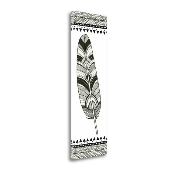 Tangletown Fine Art Geo Feathers I by Sara Zieve Miller Poster Frame - 48 x 16 x 1.5 in.