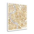 thumbnail image 1 of Tangletown Fine Art Gilded Rome Map by Laura Marshall Poster Frame - 35 x 35 x 1.5 in., 1 of 2