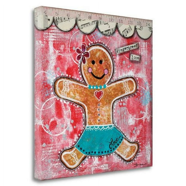 Tangletown Fine Art 'Gingerbread Love' Graphic Art Print on Wrapped Canvas