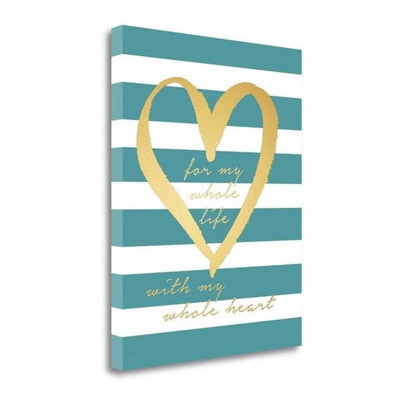 Tangletown Fine Art 'Gold My Whole Life' by Jo Moulton Graphic Art on Wrapped Canvas