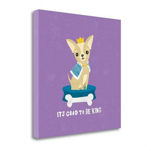 Tangletown Fine Art 'Good Dogs Chihuahua Bright' by Moira Chocolate Graphic Art on Wrapped Canvas