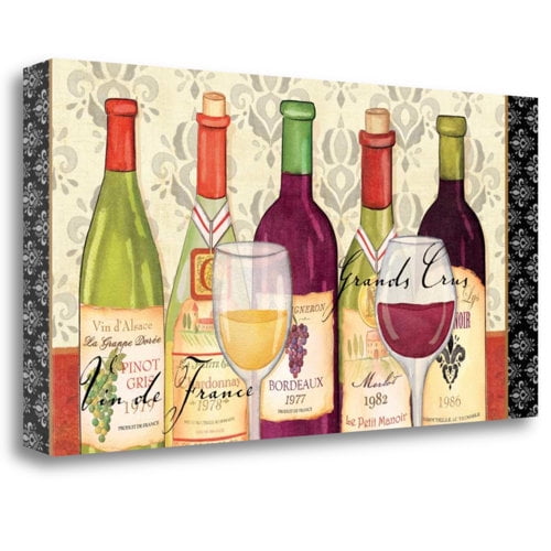 Tangletown Fine Art 'Grand Crus' Vintage Advertisement on Canvas