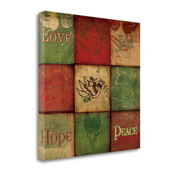 Tangletown Fine Art Holiday Joy By Artique Studio, Gallery Wrap Canvas 18 x 18