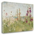 thumbnail image 1 of "Hollyhocks" By The Sea, Fine Art Giclee Print on Gallery Wrap Canvas, Ready to Hang, 1 of 2