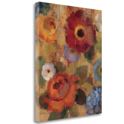 Tangletown Fine Art 'Jacquard Floral II - Crop' Print on Canvas