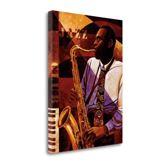 Tangletown Fine Art 'Jazz Club' Graphic Art Print on Wrapped Canvas