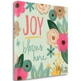 thumbnail image 1 of Tangletown Fine Art 'Joy Blooms Here' Graphic Art Print on Canvas, 1 of 2