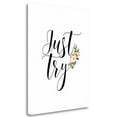 thumbnail image 1 of Tangletown Fine Art 'Just Try' Textual Art on Wrapped Canvas, 1 of 2