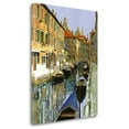 thumbnail image 1 of Tangletown Fine Art 'La Barche Sul Canale' Graphic Art Print on Wrapped Canvas, 1 of 2