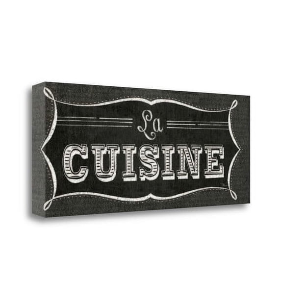 Tangletown Fine Art 'La Cuisine Chalk II' Textual Art on Canvas