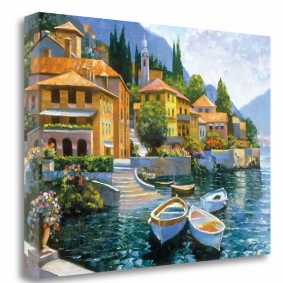 Tangletown Fine Art Lake Como Landing by Howard Behrens Poster Frame - 25 x 34 x 1.5 in.