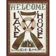 thumbnail image 1 of Tangletown Fine Art Lake House Welcome by Cindy Shamp Poster Frame - 37 x 28 x 1.5 in., 1 of 2