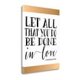 thumbnail image 1 of Tangletown Fine Art 'Let All That You Do' Textual Art on Wrapped Canvas, 1 of 2