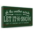 thumbnail image 1 of "Let It Snow" By Jennifer Pugh, Fine Art Giclee Print on Gallery Wrap Canvas, Ready to Hang, 1 of 2