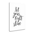 thumbnail image 1 of Tangletown Fine Art 'Let Your Light Sine' Textual Art on Canvas, 1 of 2