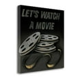 thumbnail image 1 of Tangletown Fine Art 'Lets Watch a Movie' by Wild Apple Portfolio Vintage Advertisement on Wrapped Canvas, 1 of 2