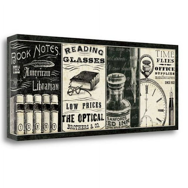 Tangletown Fine Art 'Librarian I' Vintage Advertisement on Wrapped Canvas