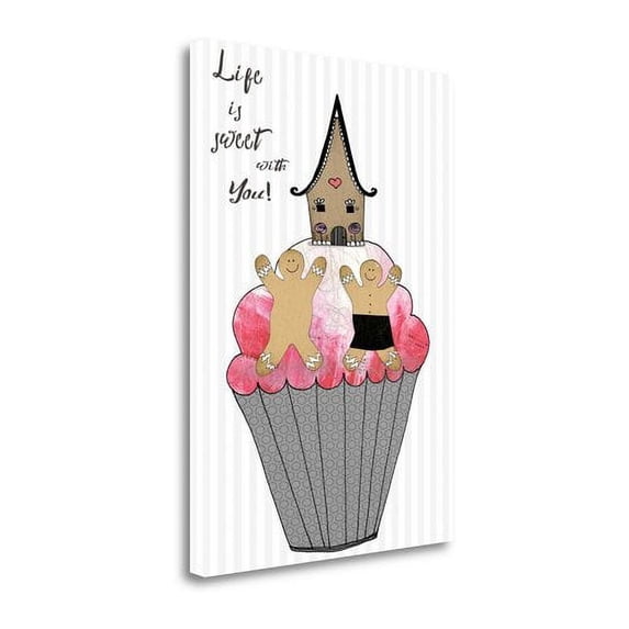 "Life Is Sweet Gingerbread" By Sarah Ogren, Giclee Print on Gallery Wrap Canvas